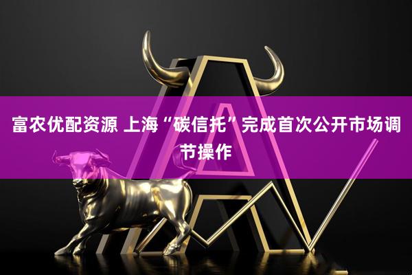 富农优配资源 上海“碳信托”完成首次公开市场调节操作