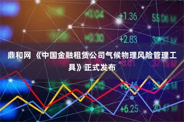 鼎和网 《中国金融租赁公司气候物理风险管理工具》正式发布